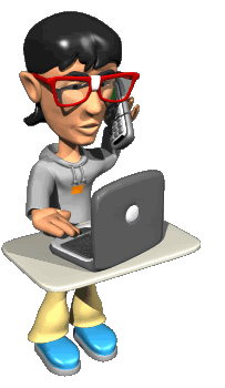 secretary on phone cartoon moving